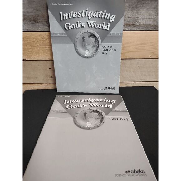 Abeka Investigating God's World Quiz and Worksheet Key / Test Key 4th Ed. - Picture 1 of 3